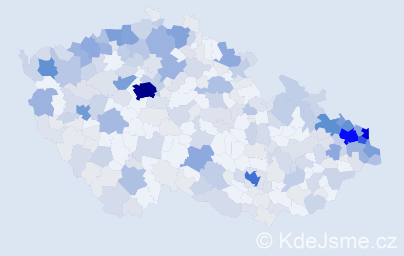 Jméno: 'Ervín', počet výskytů 827 v celé ČR