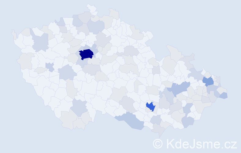 Jméno: 'Rafael', počet výskytů 232 v celé ČR