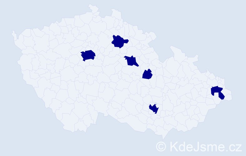 Jméno: 'Adam Stanislav', počet výskytů 6 v celé ČR