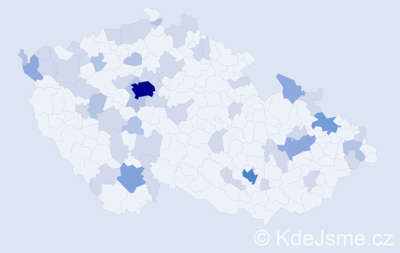 Jméno: 'Lili', počet výskytů 97 v celé ČR