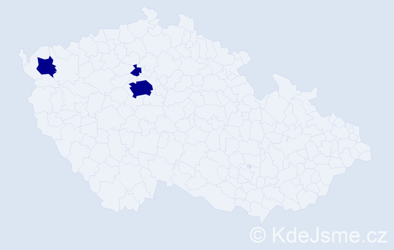 Jméno: 'Davit', počet výskytů 3 v celé ČR