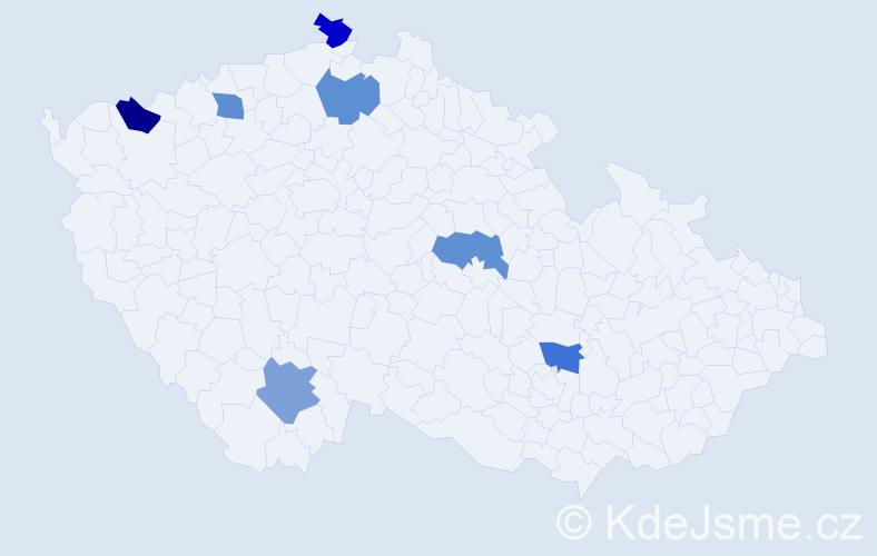 Jméno: 'Filip Pavel', počet výskytů 7 v celé ČR