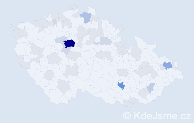 Jméno: 'Anthony', počet výskytů 112 v celé ČR