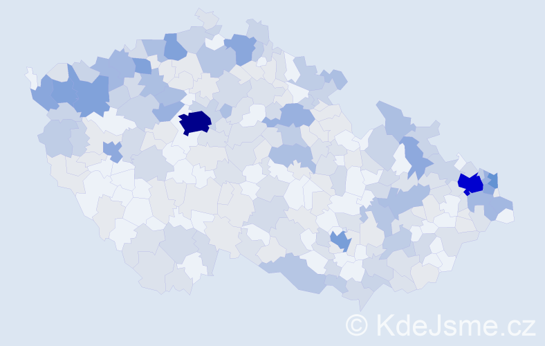 Jméno: 'Rozália', počet výskytů 639 v celé ČR