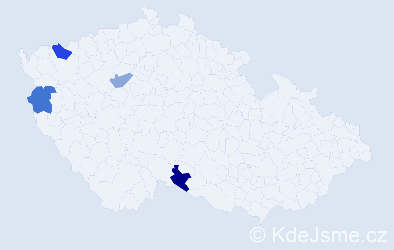 Jméno: 'Hoang Hieu', počet výskytů 4 v celé ČR