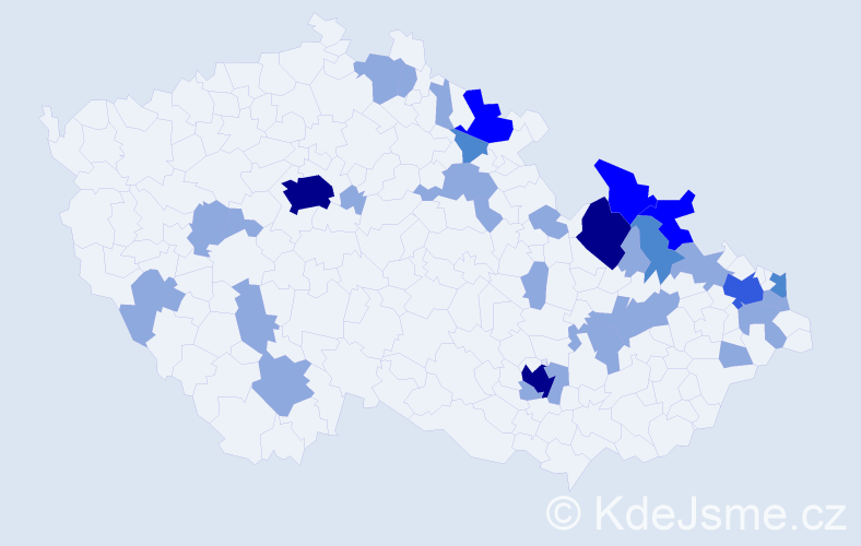 Jméno: 'Dimitrios', počet výskytů 58 v celé ČR