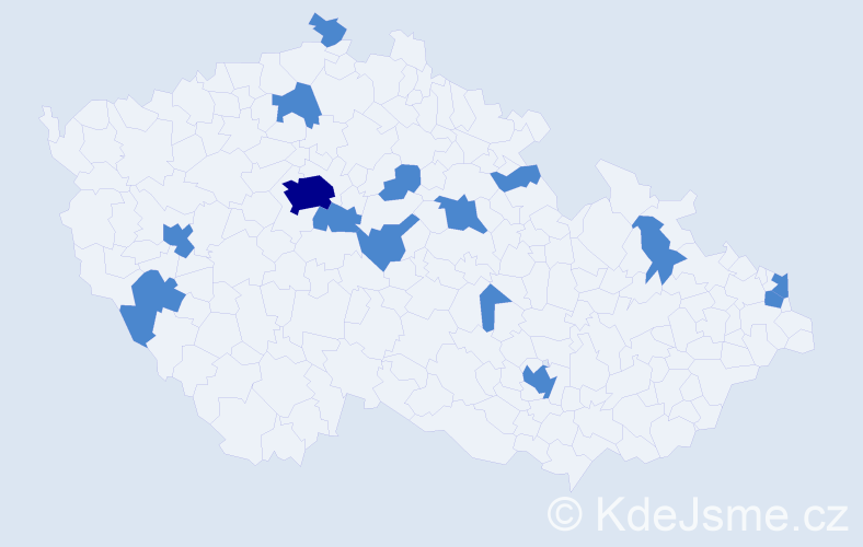 Jméno: 'Anne-Maria', počet výskytů 17 v celé ČR