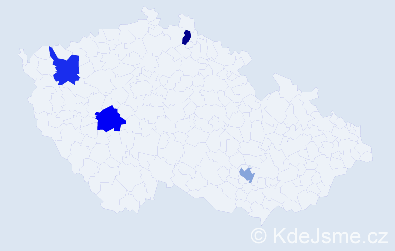 Jméno: 'Christopher William', počet výskytů 4 v celé ČR