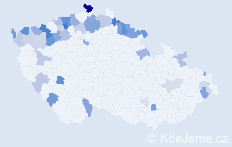 Jméno: 'Rainer', počet výskytů 64 v celé ČR