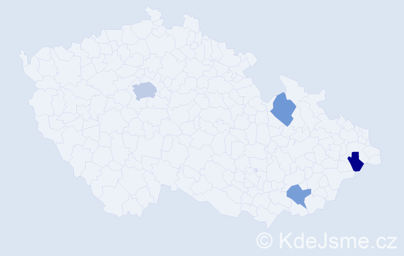 Jméno: 'Charlotte Marie', počet výskytů 6 v celé ČR
