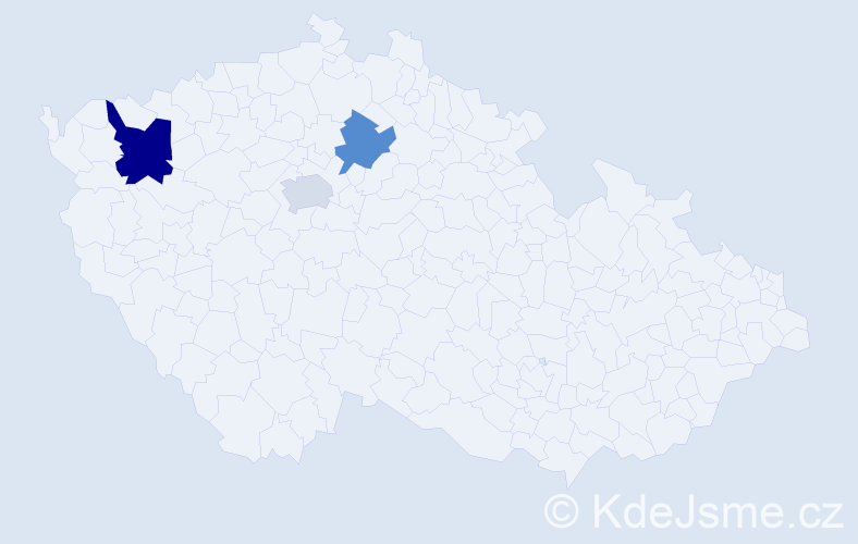 Jméno: 'Nenčo', počet výskytů 4 v celé ČR