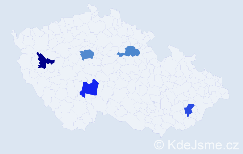 Jméno: 'Amélia', počet výskytů 10 v celé ČR
