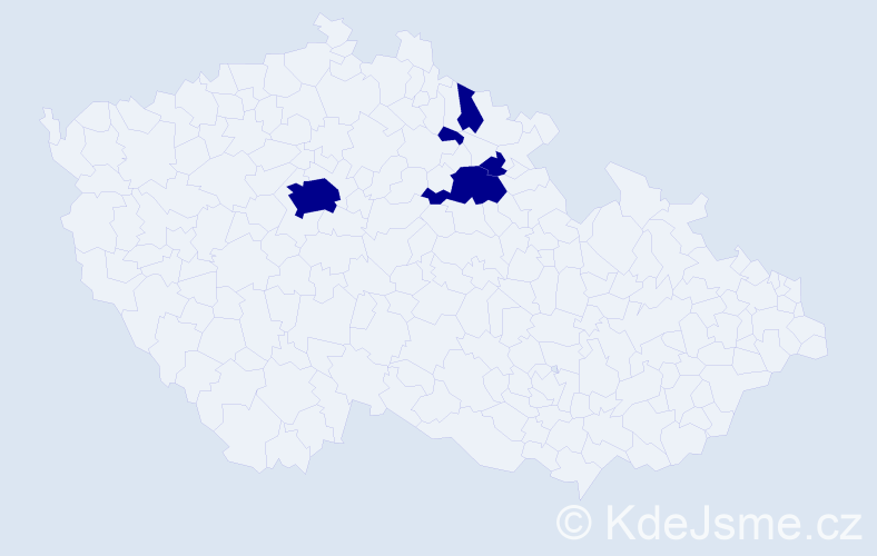 Jméno: 'Štěpán Petr', počet výskytů 5 v celé ČR