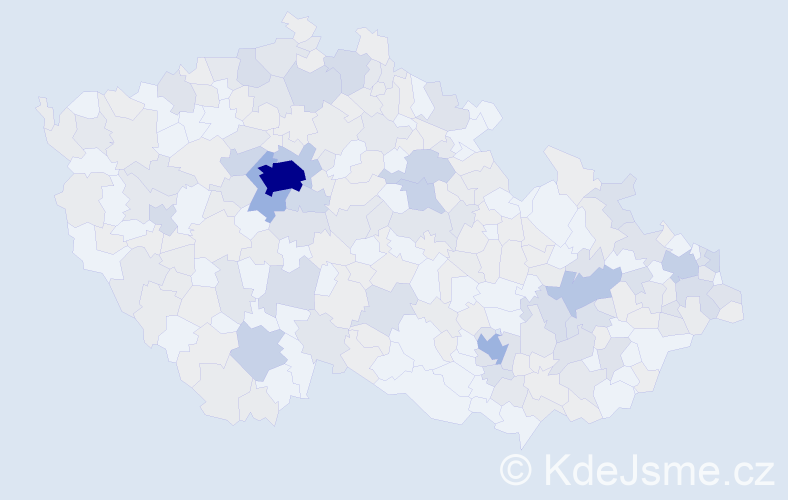 Jméno: 'Amélie', počet výskytů 646 v celé ČR