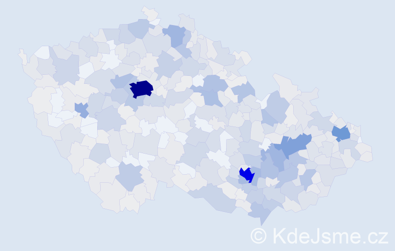 Jméno: 'Radoslava', počet výskytů 1396 v celé ČR