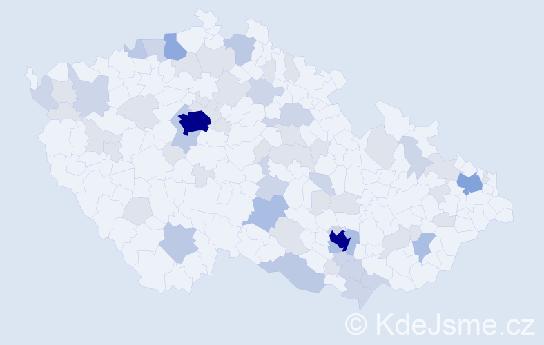 Jméno: 'Yvonne', počet výskytů 152 v celé ČR
