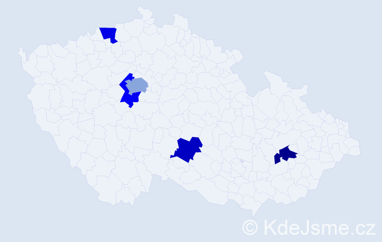 Jméno: 'Natalja Vladimirovna', počet výskytů 6 v celé ČR