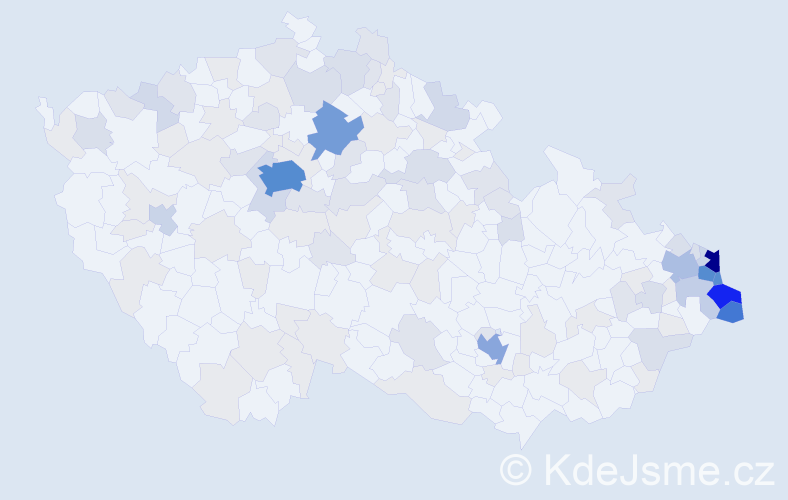 Jméno: 'Andrzej', počet výskytů 406 v celé ČR