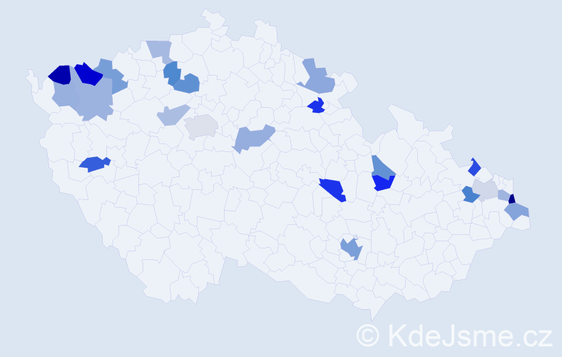 Jméno: 'Engelbert', počet výskytů 31 v celé ČR
