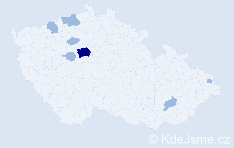 Jméno: 'Stěpan', počet výskytů 11 v celé ČR