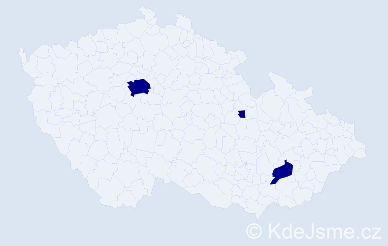 Jméno: 'Marek Jakub', počet výskytů 3 v celé ČR