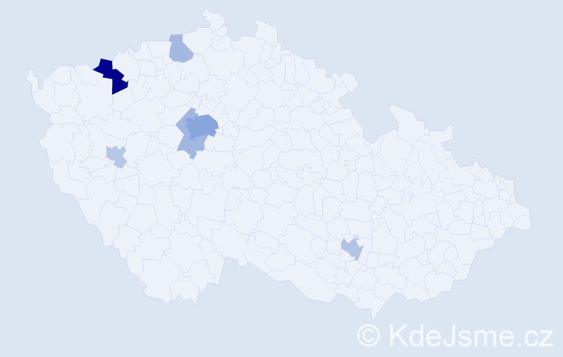 Jméno: 'Yuko', počet výskytů 18 v celé ČR
