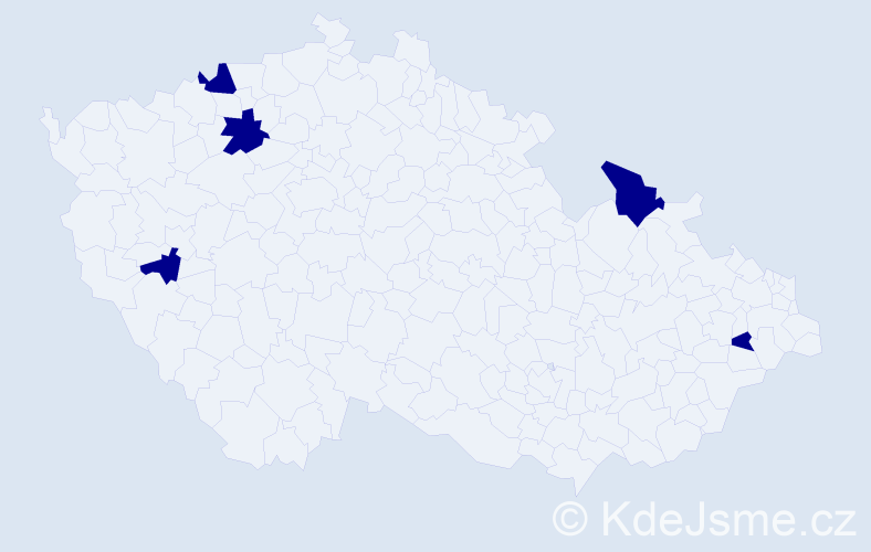 Jméno: 'Roland Josef', počet výskytů 5 v celé ČR