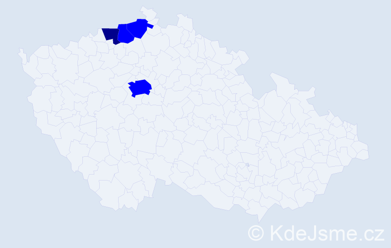 Jméno: 'Xuan Dinh', počet výskytů 5 v celé ČR