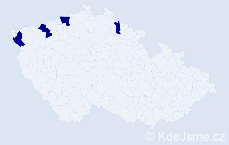 Jméno: 'Quang An', počet výskytů 4 v celé ČR