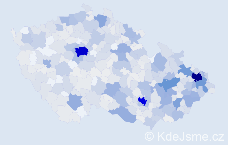 Jméno: 'Radomíra', počet výskytů 1820 v celé ČR