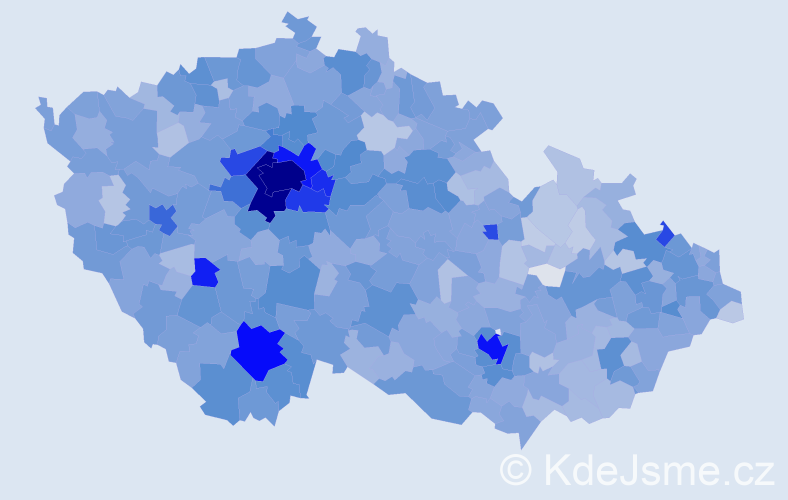 Jméno: 'Linda', počet výskytů 8161 v celé ČR