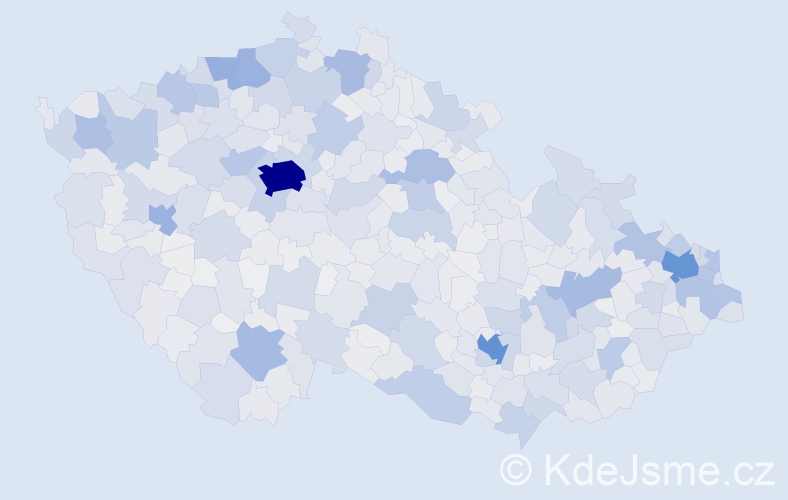 Jméno: 'Rudolf', počet výskytů 27318 v celé ČR