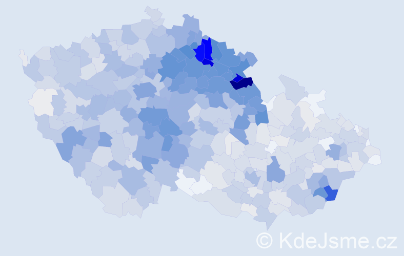 Jméno: 'Lidmila', počet výskytů 3474 v celé ČR