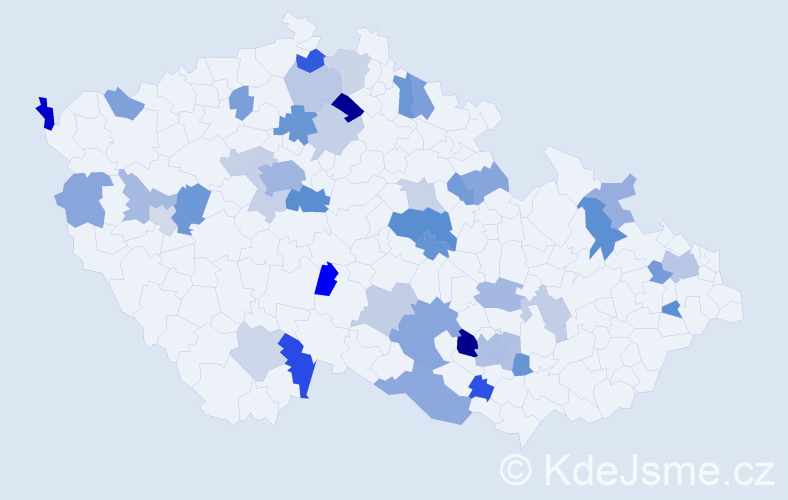 Jméno: 'Soběslav', počet výskytů 77 v celé ČR