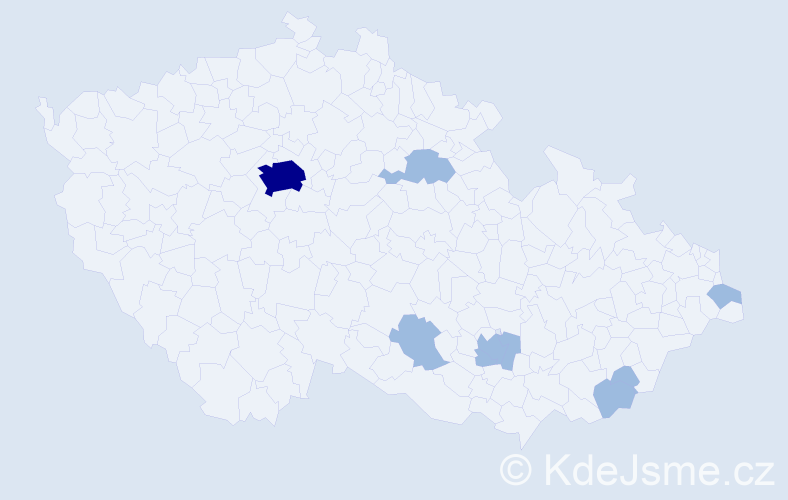 Jméno: 'Tabita', počet výskytů 11 v celé ČR