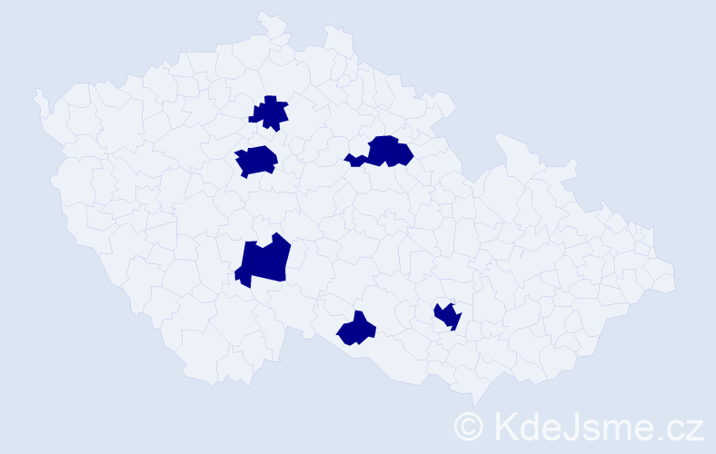 Jméno: 'Sergij', počet výskytů 6 v celé ČR
