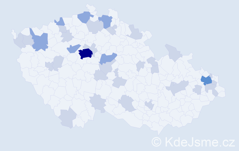 Jméno: 'Jordan', počet výskytů 59 v celé ČR