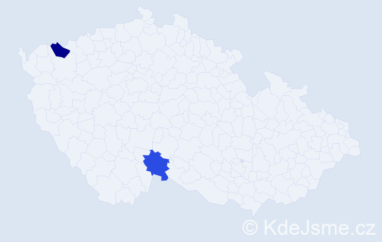 Jméno: 'Thanh Huan', počet výskytů 2 v celé ČR