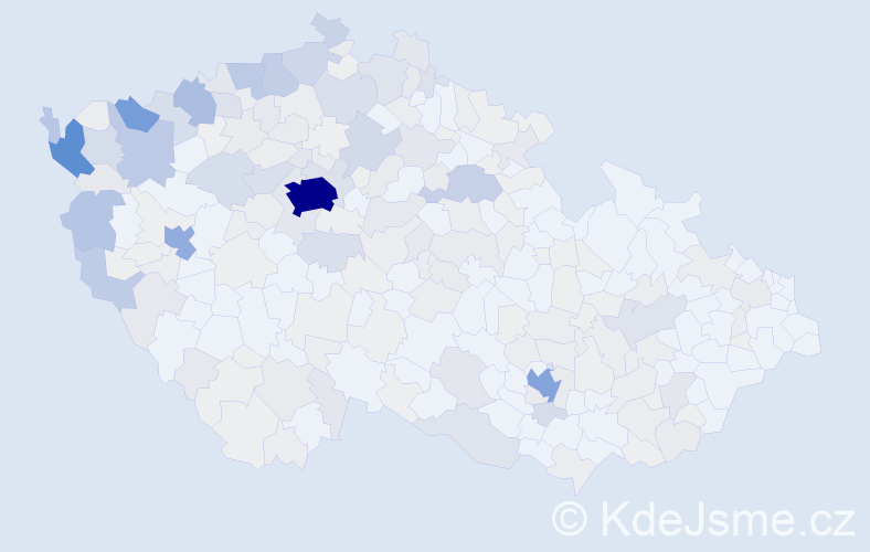 Jméno: 'Anh', počet výskytů 955 v celé ČR