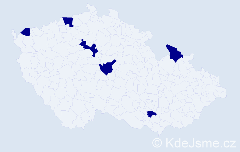 Jméno: 'Nica', počet výskytů 7 v celé ČR