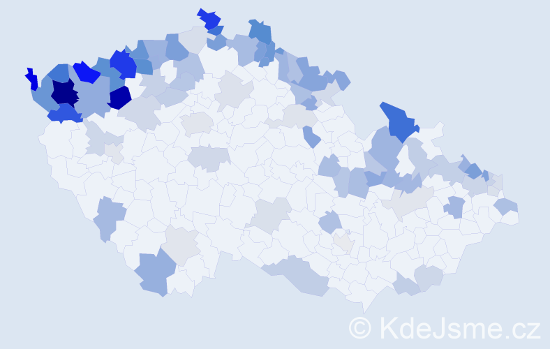 Jméno: 'Waltraud', počet výskytů 192 v celé ČR