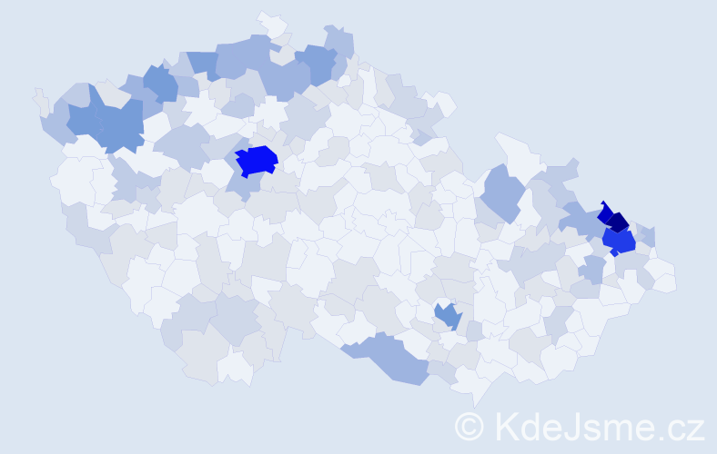Jméno: 'Annemarie', počet výskytů 333 v celé ČR