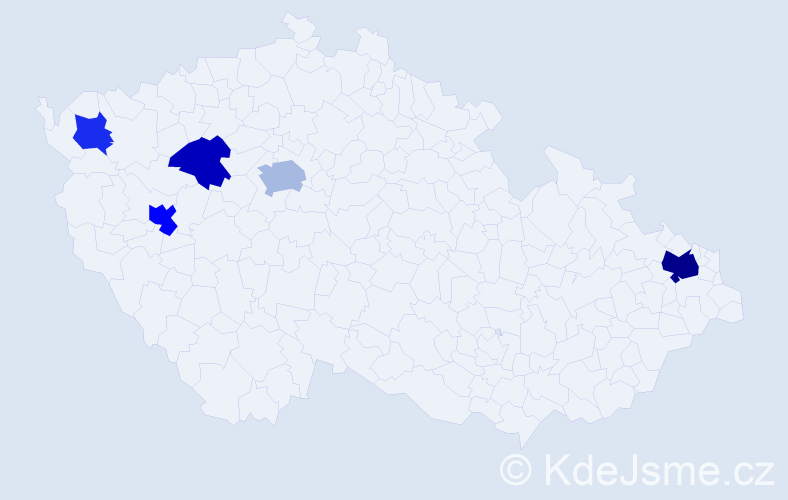 Jméno: 'Xuan Trung', počet výskytů 10 v celé ČR