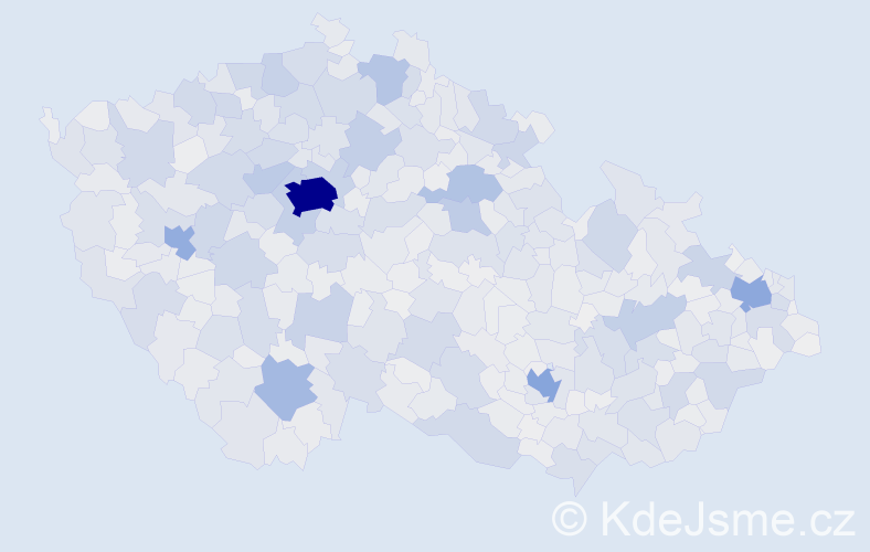 Jméno: 'Milena', počet výskytů 24371 v celé ČR