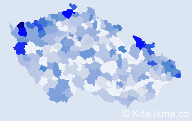 Jméno: 'Leon', počet výskytů 629 v celé ČR