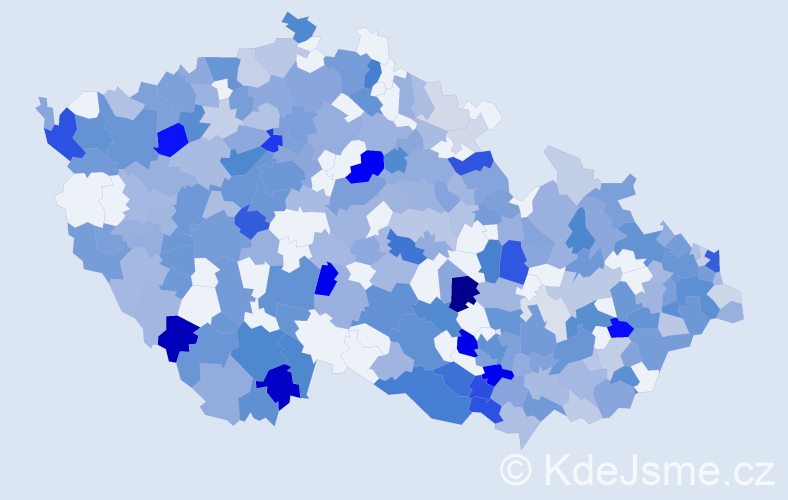 Jméno: 'Albína', počet výskytů 583 v celé ČR