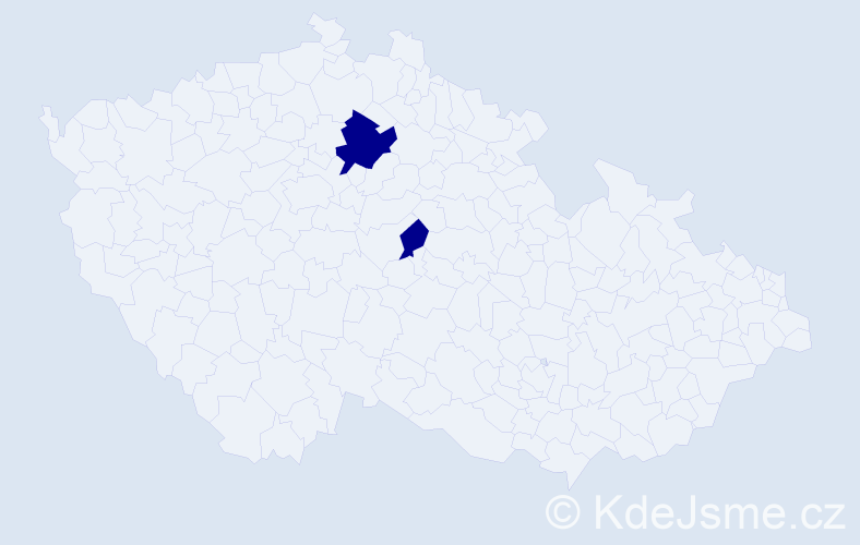 Jméno: 'Huong Sen', počet výskytů 2 v celé ČR