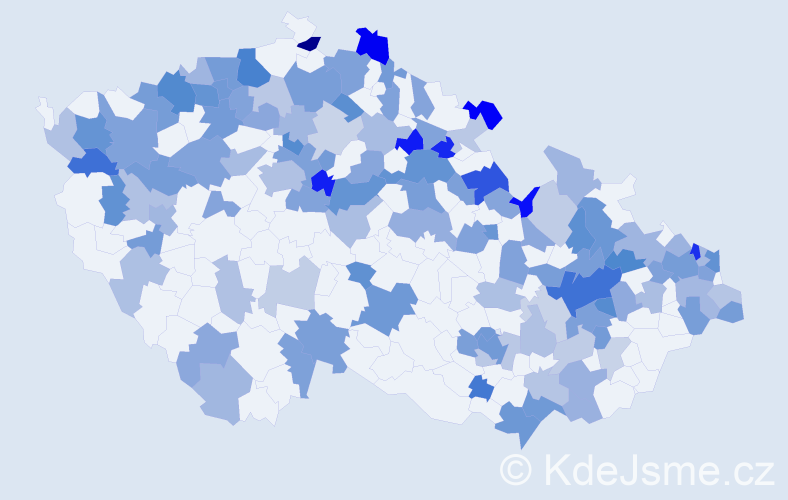 Jméno: 'Paulína', počet výskytů 226 v celé ČR