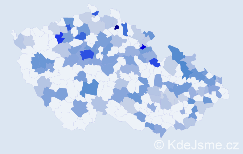 Jméno: 'Eliáš', počet výskytů 252 v celé ČR