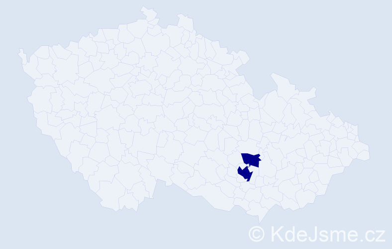 Jméno: 'Odsuren', počet výskytů 2 v celé ČR